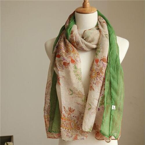 Casual Zachte 170*80 cm Vrouwen Gedrukt Voile Sjaal Strand Lange Sjaal Wrap Grote Sjaal Sjaals Vrouwen Accessoires vrouwelijke: A