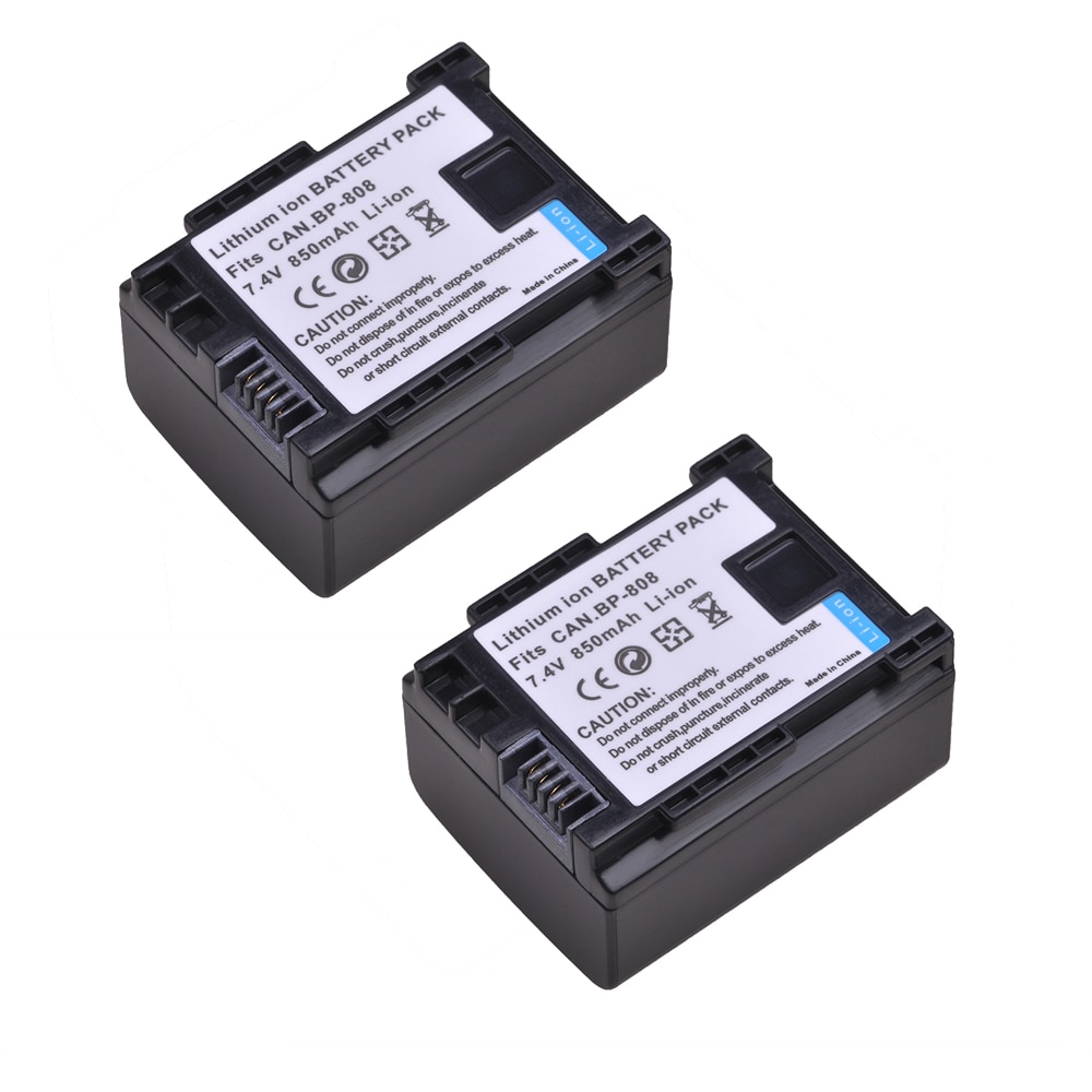 850mAh BP-808 BP-809 BP 808 BP809 Battery for Canon FS200 FS21 FS22 FS100 FS11 HF200 HF20 HFS10 HG31 HF20 HF100 HF100E HG20 HG21