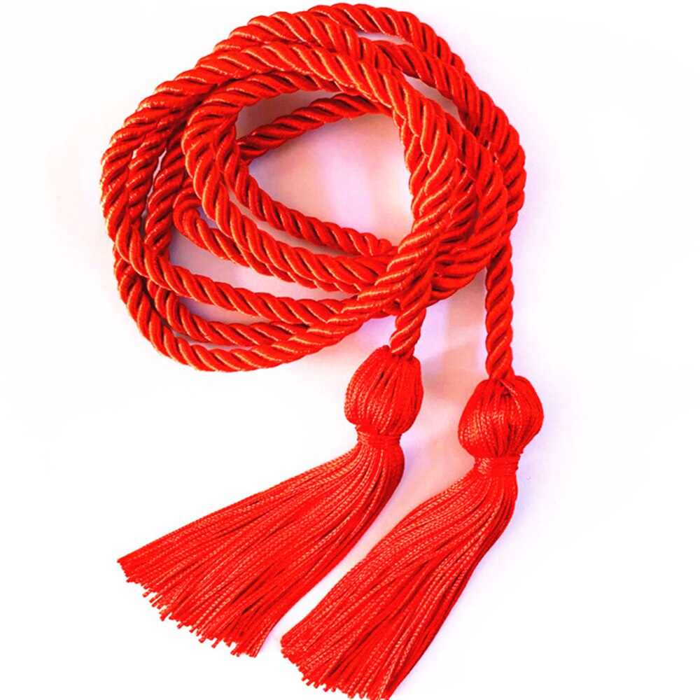 Cordones de Honor para graduación borlas de hilo de poliéster de Honor de cable para vestido de licenciado para la graduación de los estudiantes: Red