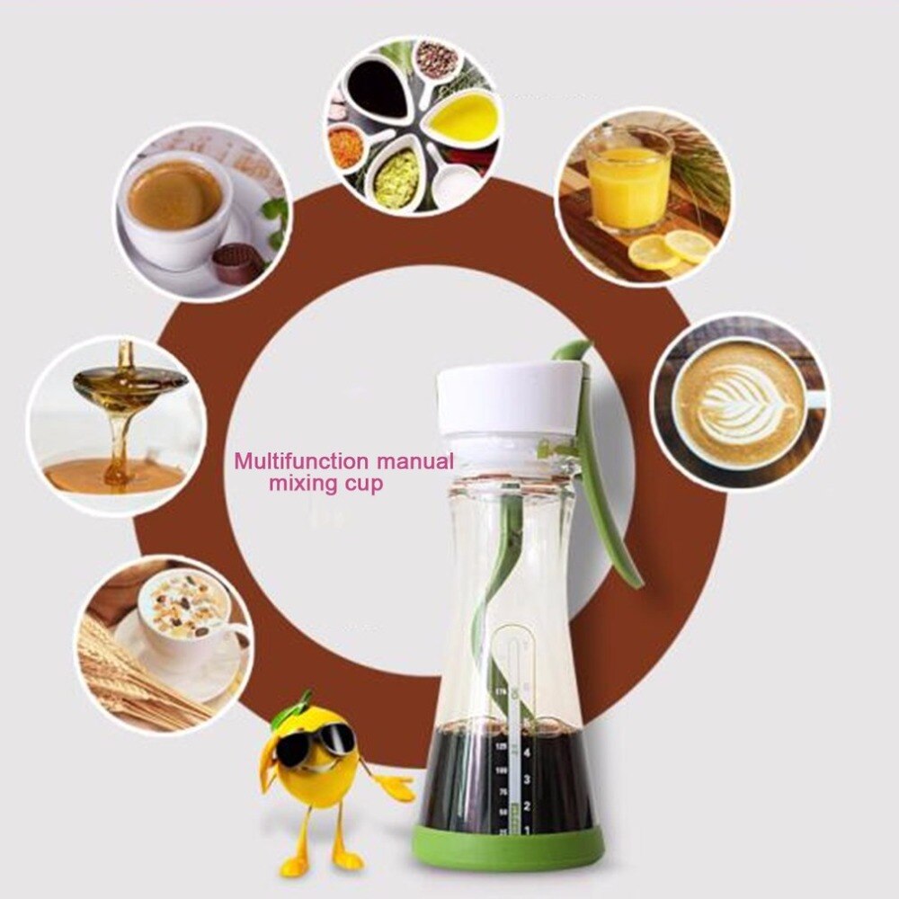 250ml Juice Shaker Cup Multifunction Coffee Blender Water Bottle Movenment Vortex Tornado Travel Smart Mixer Spiral Mixing Cup
