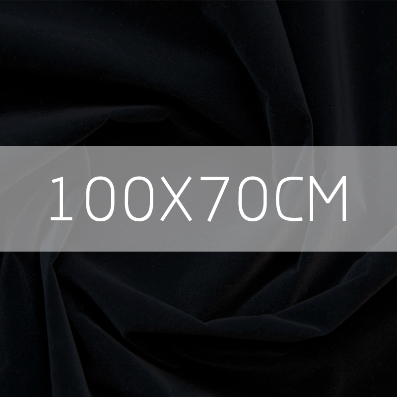 Sort lysabsorberende klud ikke-reflekterende fotografering baggrund klud sort fløjl skyde rekvisitter foto baggrund klud: 100 x 70cm