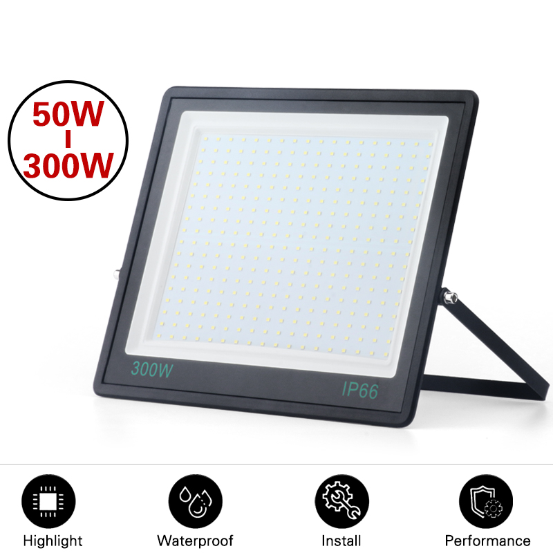 300w led valonheitin 220v ulkovalaistus  ip67 karkaistu lasi valonheitin puutarhaprojektorin valo 200w 150w 100w