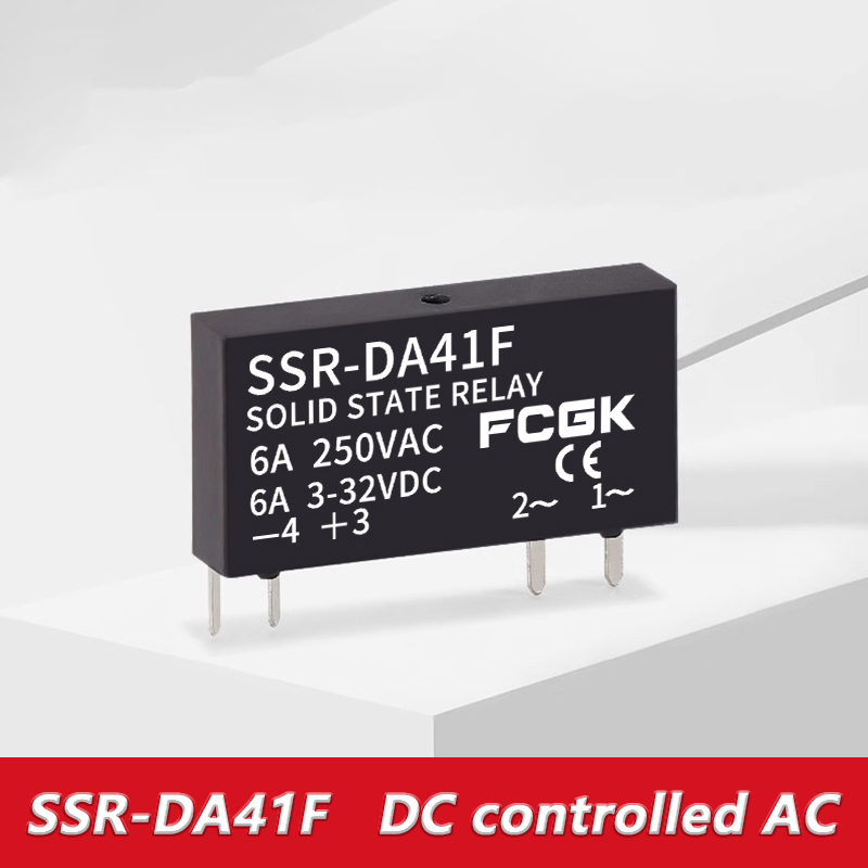 Tyndt relæ ssr -41 fda ssr -41 fdd solid state relæ 6a din-skinne relæ dc-styring ac dc-styring dc: S