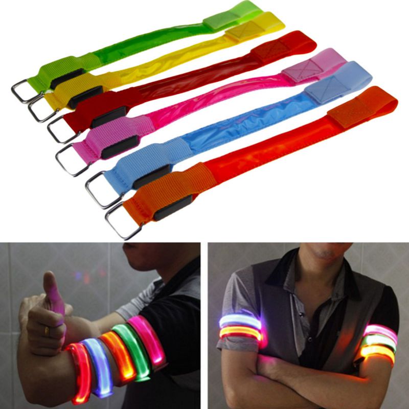 Multicolor Light Flash Bracelet Luminous LED Lights Bracelet Flash Wrist Luminous Sports Equipment