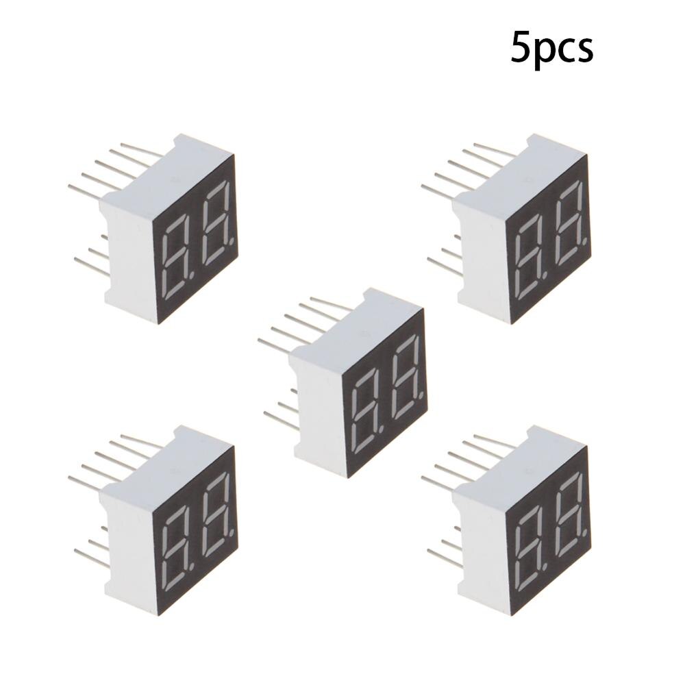 2 ~ 20 st gemensam katod / anod led display 2 bitars digitalt rör 10 stift 7 segment 2v 20ma röd/grön led segment displayer: 3621bh x5 st