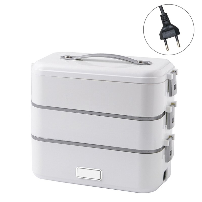Portable Food Heater 300W Capacity 1.1-1.2L w/ Stainless Steel Bowl Porable for students Office UK/US/JP/EU Plug