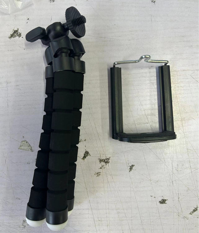 Statief Statief Voor Telefoon Mobiele Camera Houder Clip Smartphone Monopod Pens Stand Octopus Mini Statief Stativ Voor Telefoon: Black