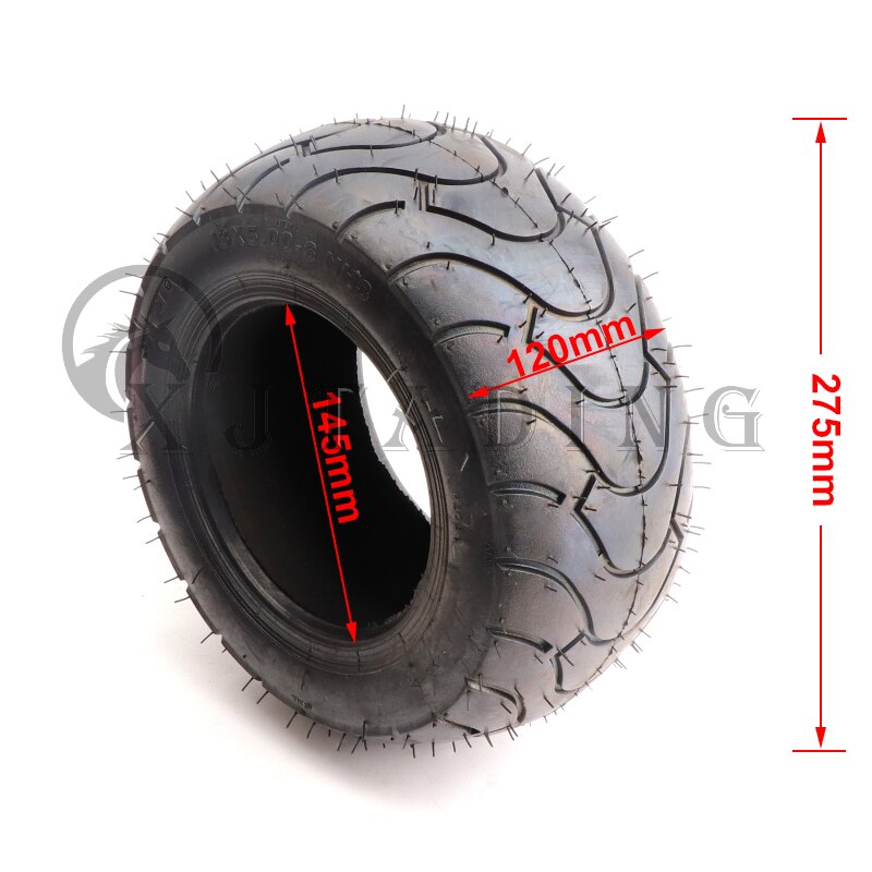 13x5.00-6 Pneu Tubeless Pneu Sous Vide pour Vélo Pliant Scooters mini kart ATV Quad Vélo Accessoires: D