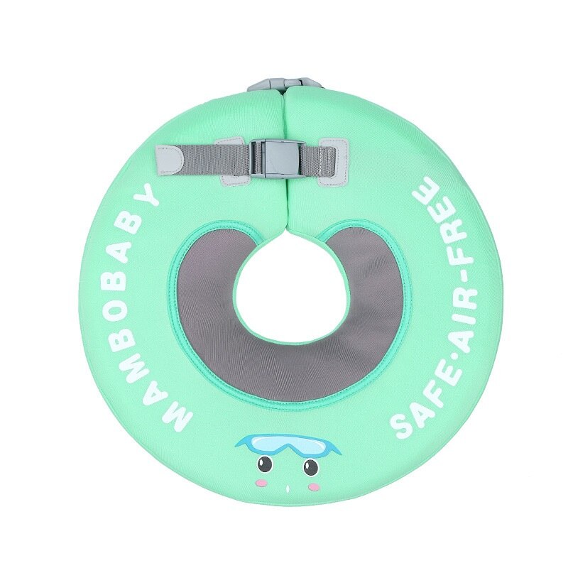 Niet-Opblaasbare Baby Zwemmen Drijvende Seat Ring Drijft Kind Floater Baby Zwemmen Ring Float Zwembaden Water Fun Accessoires Speelgoed: green M 