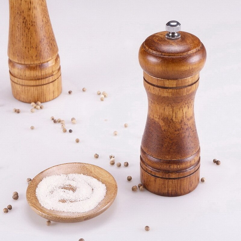 Manual Pepper Mill Oak Wood Salt And Pepper Mill 5 "8" 10 " Multi-purpose Grinder Grinder Kitchen Tool Cooking Accessories