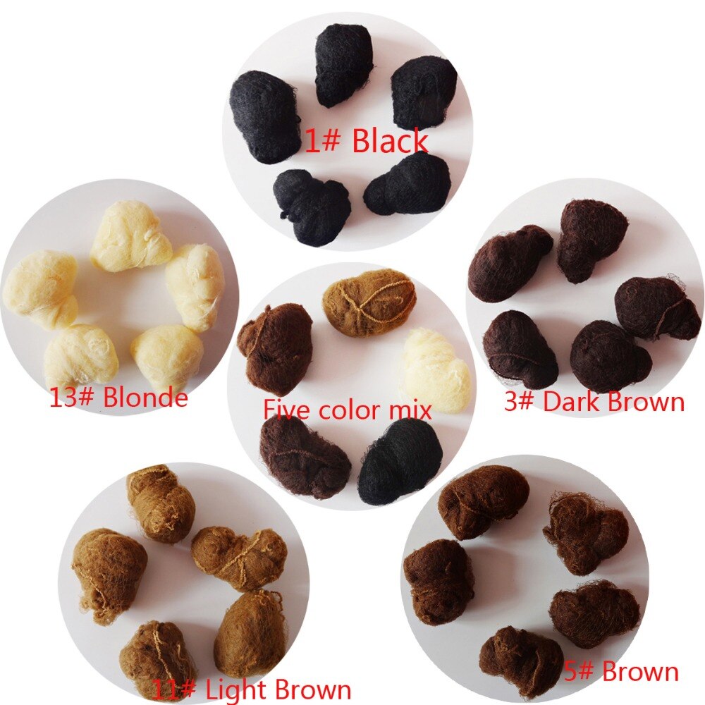 100 PCS nylon hair net/ Hair Extension Weaving cap brown hairnets