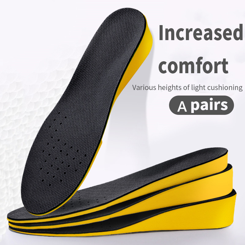 Vrouwen Hoogte Toename Binnenzool Sjablonen Voor Voeten Memory Foam Wedge Inner Inserts Schoenen Vrouwelijke Verhoog Pad Groeiende Sole Inlegzolen