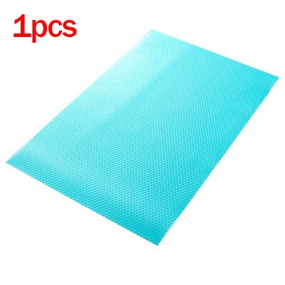 Alfombrilla antiincrustante para refrigerador alfombrilla antihumedad antimoho adaptable, antideslizante, para refrigerador almohadillas para nevera, 1/4 Uds.: 1pcs blue