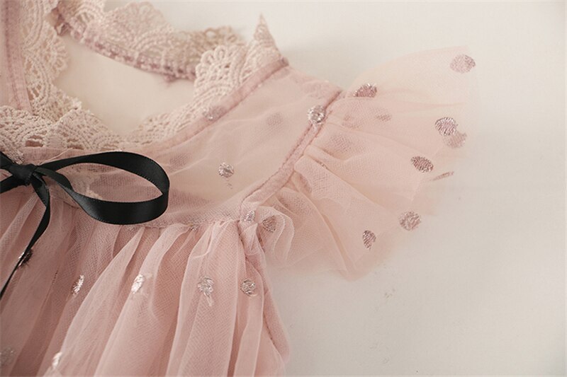 Vestido niña de de verano Niñas Ropa de princesa de encaje vestido de bebé de flores vestidos infantiles para niñas ropa Casual 2 6 años