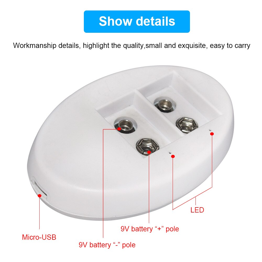 Palo 500 mah 9v li-ion genopladeligt batteri 9v batteri + smart 9v oplader til 9v nimh genopladelige li-ion batterier