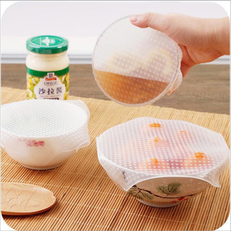 Silicone Cover Reusable Silicone stretch lids Multifunctional Silicone Wrap Seal Lid Food Fresh Keeping Kitchen Tool