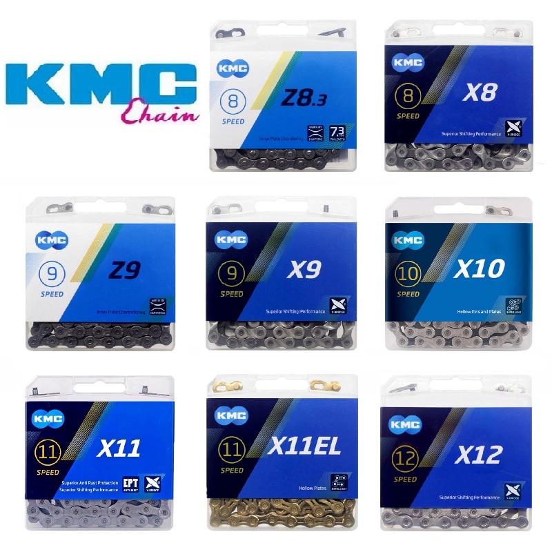 KMC Original Z8.3 X8 X9 Z9 X10 X11 X11EL X12 Chains 116 118 126L Link MTB Bicycle Chain 6 7 8 9 10 11 12 Speed Chain Cutter Tool