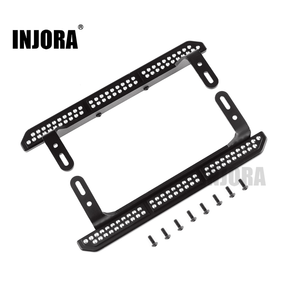 INJORA 2PCS TRX4 Metal Rock Sliders Pedal for 1/10 RC Crawler Traxxas TRX-4 Upgrade Parts