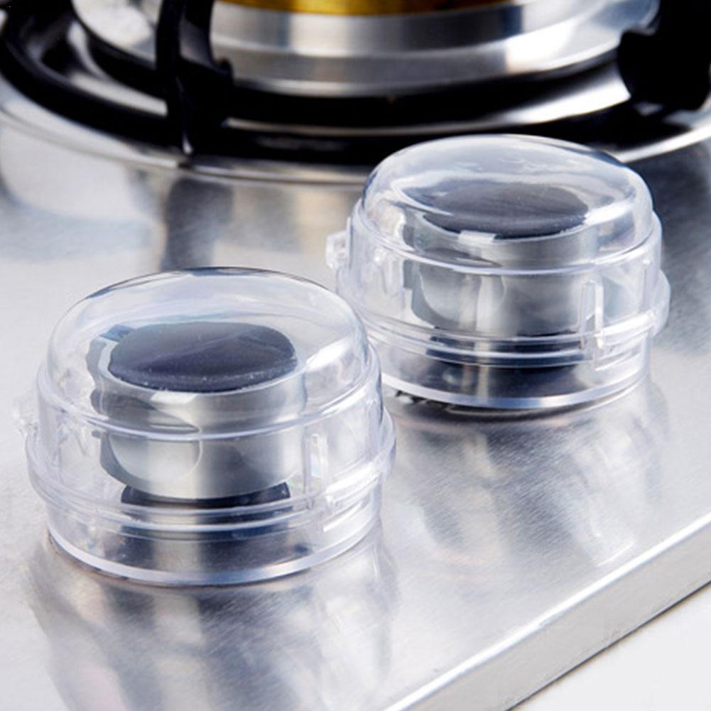 6PCS Material Kitchen Gas Stove Knob Covers Heat-Resistant Knob Case For Children Safety