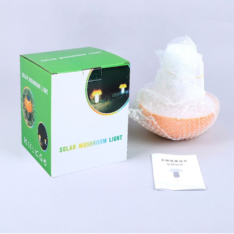 Thrisdar Gelb Pilz Solar- Nachtlicht Lampe draussen Solar- Weg Rasen Licht Wasserdicht Landschaft Solar- Garten Einsätze Licht