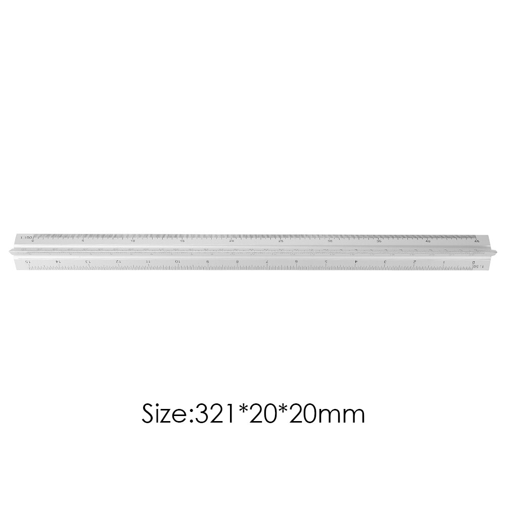 30cm Aluminum Alloy Triangular Scale Ruler Measure... – Grandado