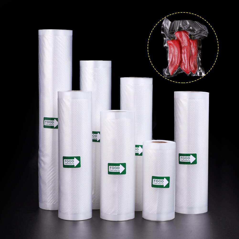 Vacuum Food Saver Sealer Bags Rolls 15/17/20/22/25/28/30cmx500cm Sous Vide Storage Packaging bag for Meat Fruits Vegetables Nuts