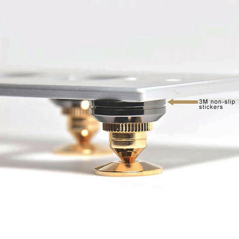 Neue Lautsprecher Kegel Spitze Isolation Stehen Fuß Basis Pads Boden Rabatt Subwoofer Spikes Isolation CD Verstärker Plattenspieler Pad Stand Gebühr