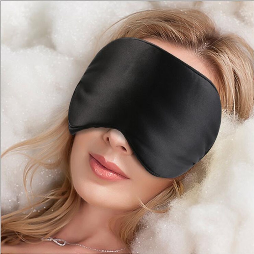 Alae nose Upscale Silk Portable Travel Sleep Eye Mask Rest Aid Soft Cover Eye Patch Eyeshade Sleeping Mask Case MR079