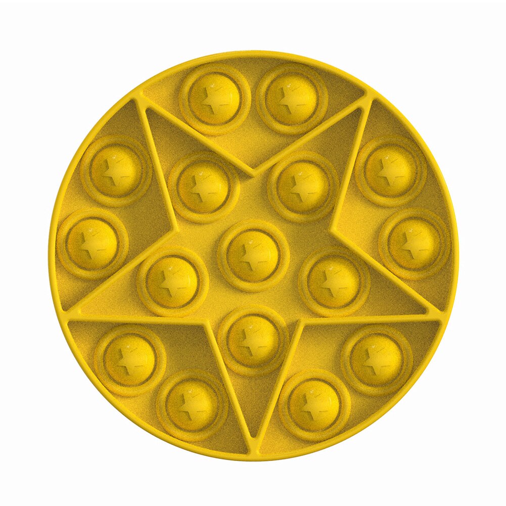 neue Star Shaped Push Blase Spielzeug Squeeze Spielzeug Kinder Erwachsene Stress Relief Silikon Zappeln Sensorischen Spielzeug für Kinder: 3