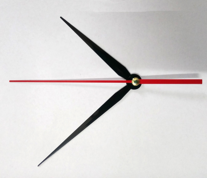 50 Quartz Klok Beweging voor Klok Mechanisme Reparatie DIY klok onderdelen accessoires klok naald Niet gebogen Rode klok handen bz064