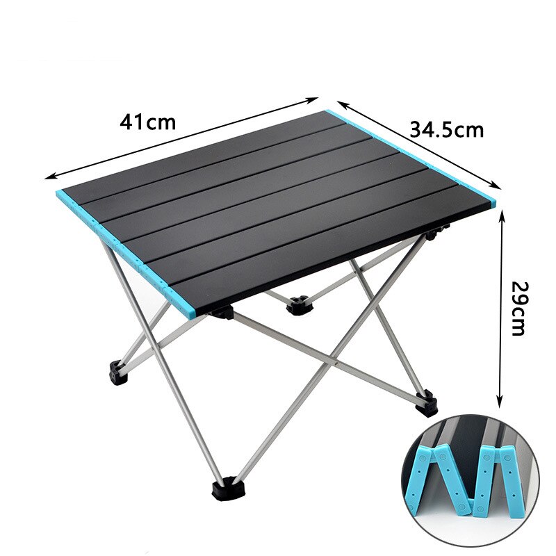 Camping Table Outdoor Portable Foldable Desk Furniture Ultralight Aluminium For Hiking Climbing Picnic Folding Tables: SIZE M
