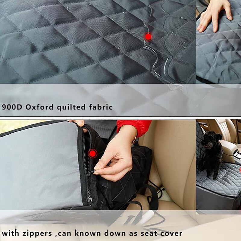 Huisdier Autostoel Stoelhoes Voor Hond Kat, draagbare 2-In-1 Hond Seat Bescherming Antislip Waterdicht Met Veiligheidsgordel