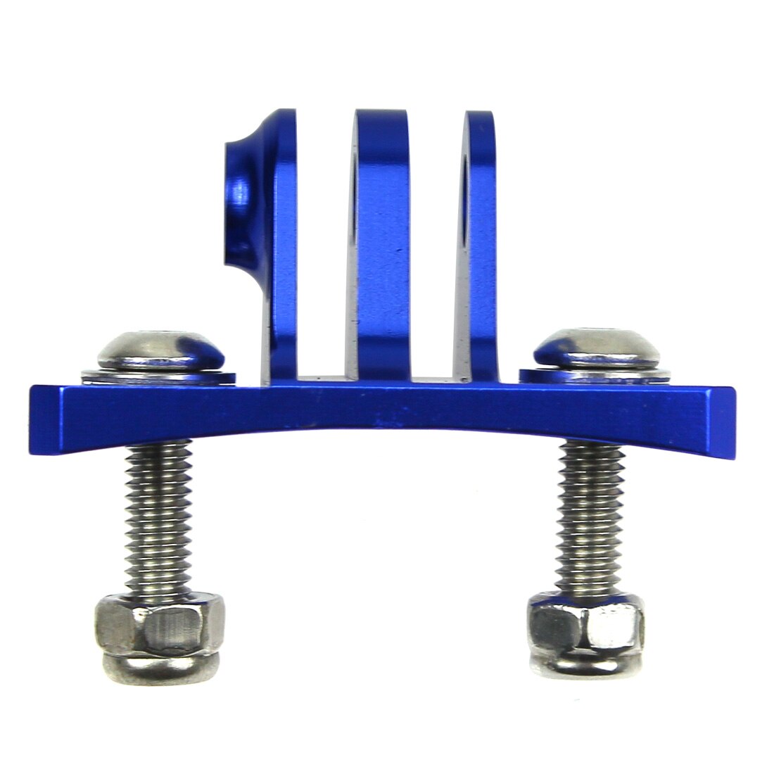 Adaptador de montaje fijo para casco de paracaidismo CNC, montaje para cámaras de acción GOPRO Hero 9, 8, 7, 6, 5, 4, 3 yi, SJ4000, SJ5000, SJ6000, SJcam: Blue