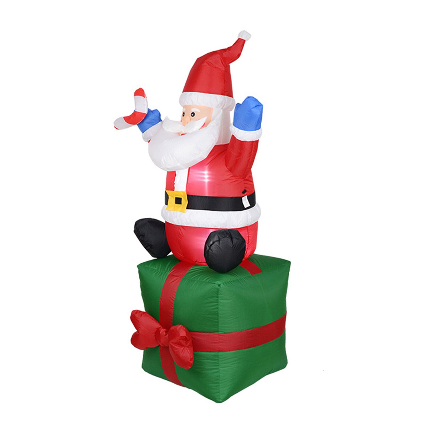 6FT Opblaasbare Kerstman Blow Up Kerstversiering Met Led Verlichting Voor Thuis Yard Winkelcentra Xmas Party Decor Eu plug
