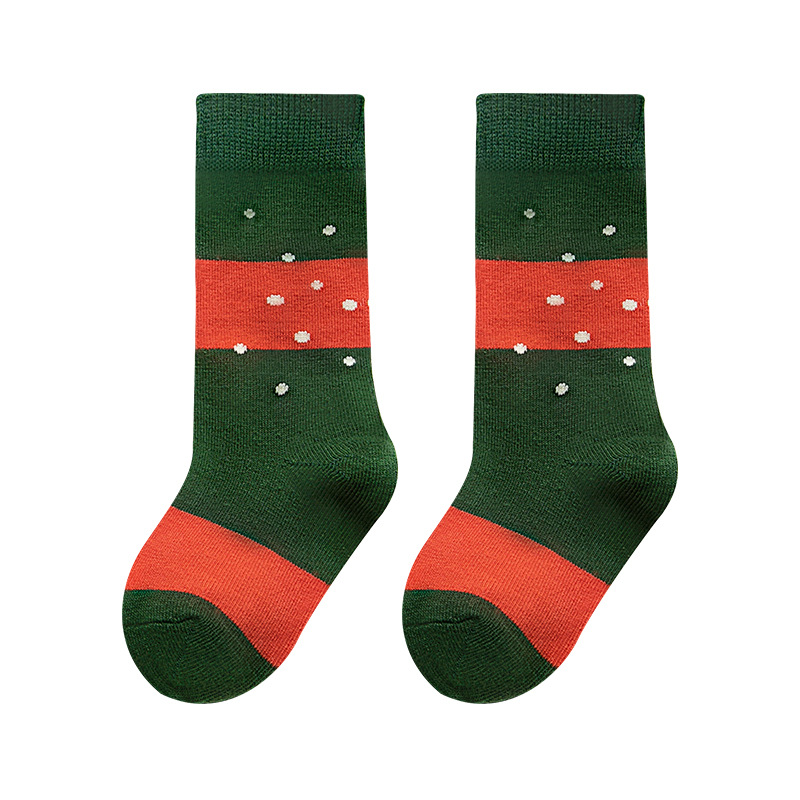 3 Pair/lot Kids socks cotton made Girls Boys Mid Socks half joint pattern for Spring and Autumn Kids Student Socks