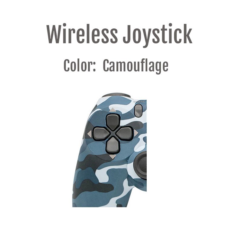 Controlador inalámbrico para PS4, Gamepad Bluetooth 4.0 para ps4, Joystick de control remoto Ps4, nueva barra de luces de actualización: Camouflage