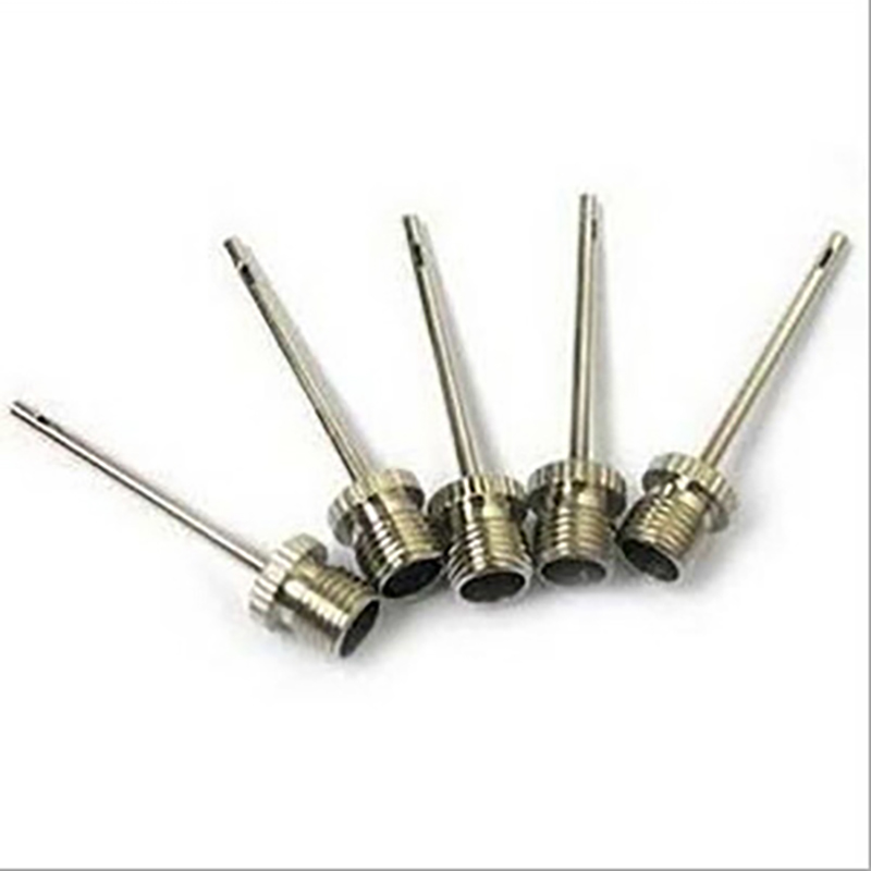 50PCS Stainless Steel Pump Pin Sports Ball Inflating Pump Needle Soccer Inflatable Air Valve Adaptor For Football Basketball