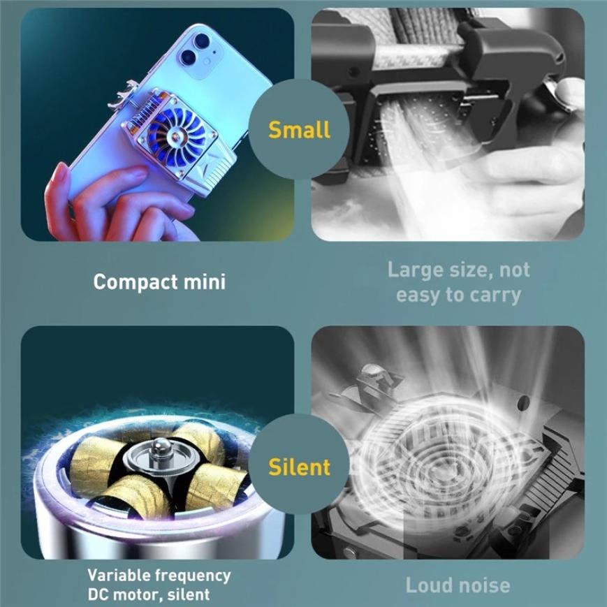 Support de contrôleur de jeu pour téléphone portable, système de refroidissement USB, ventilateur, radiateur pour iphone Xiaomi Huawei samsung