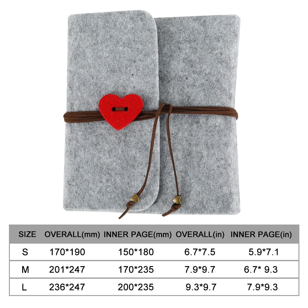 60-120 Pages Felt Photo Albums Scrapbook Paper DIY Craft Album Scrapbooking Picture Album for Anniversary Memory Books