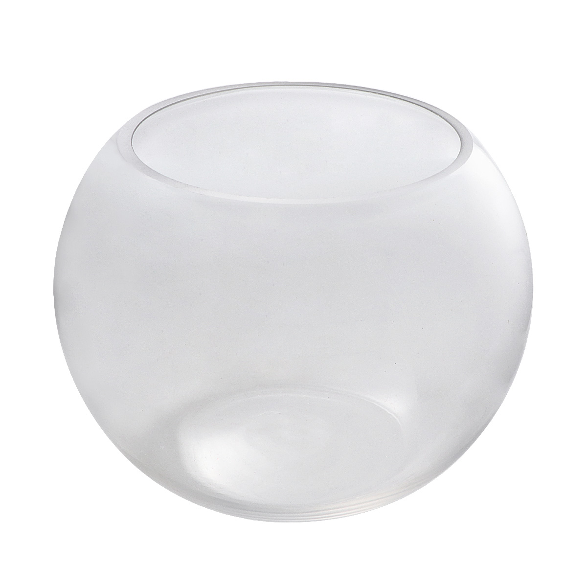 Aquarium en verre rond de 20cm, Globe de poisson , Terrarium en verre pour maison hôtel taille du poisson: Default Title