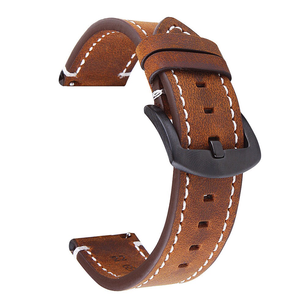 18mm 20mm 22mm Leder Uhrenarmband Schnellverschluss für Mann Braun Schwarz Armband aus doppelseitigem Kalbsleder iMAVEN