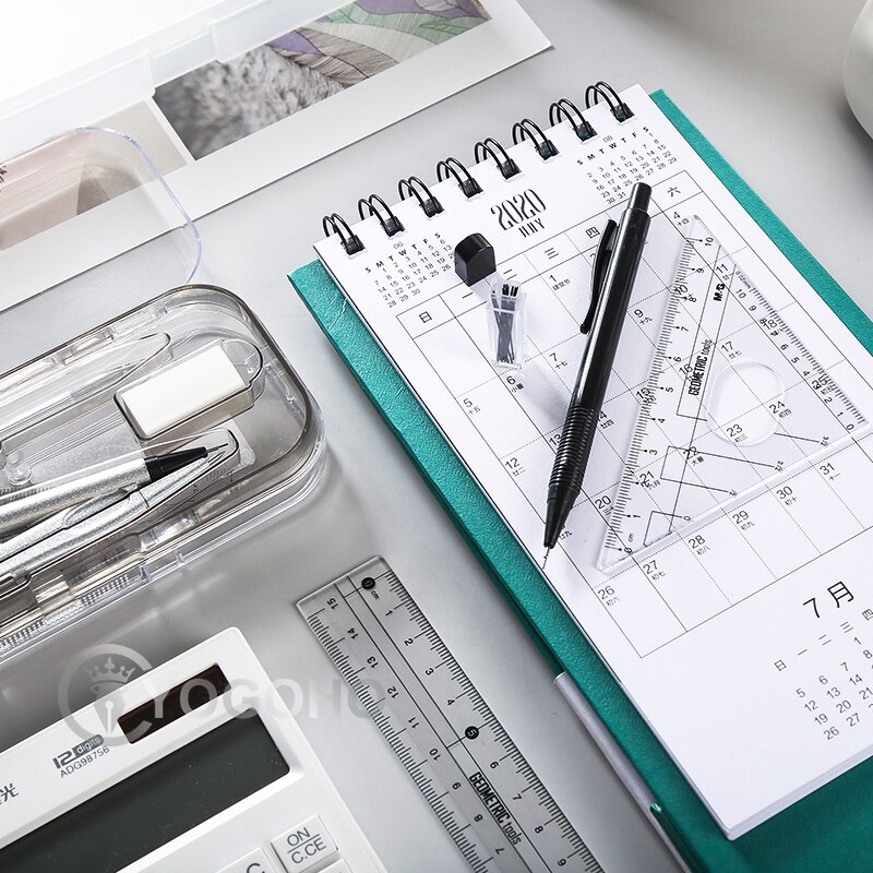 M&amp;G compasses angle ruler set triangle straightedge multifunctional math drawing caliper stationery school supplies