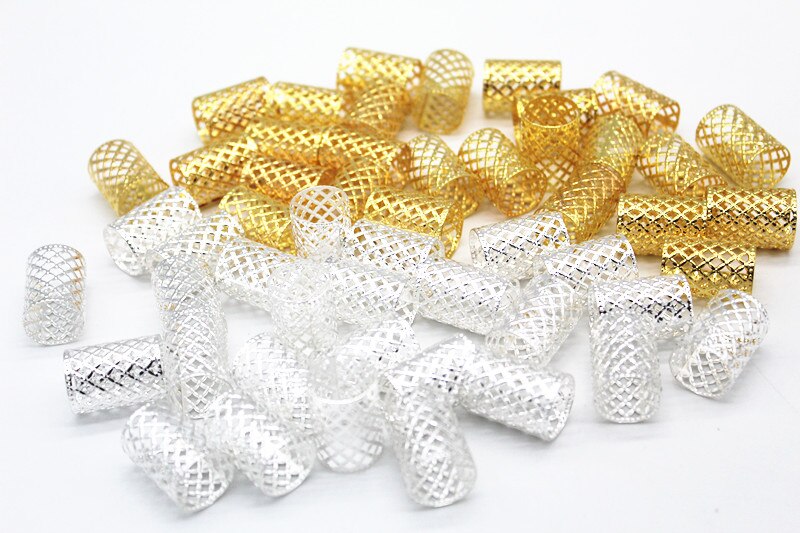 10 pcs Dreadlock Kralen Goud Zilver Kleur Verstelb... – Grandado