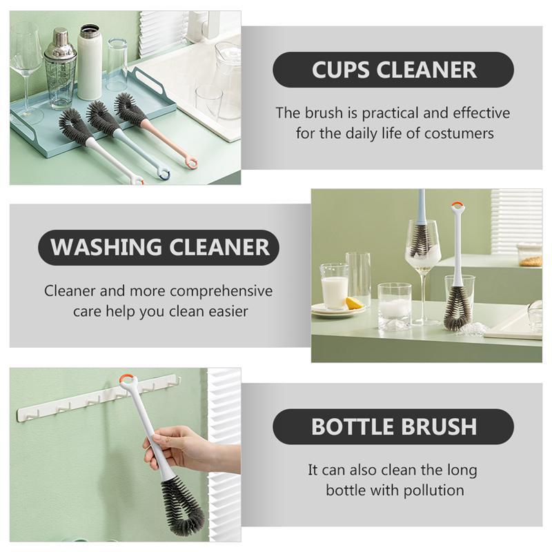 Spazzola per biberon lunga per biberon spazzola per la pulizia delle bottiglie per il lavaggio