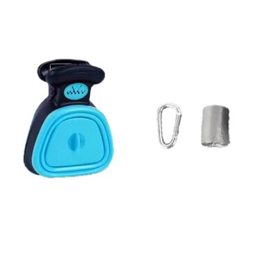 Pet Poop Scooper with Bag Attached Foldable Dog Pooper Scooper Portable Pet Poop Cleaner Dog Poop Bag Dispenser: blue