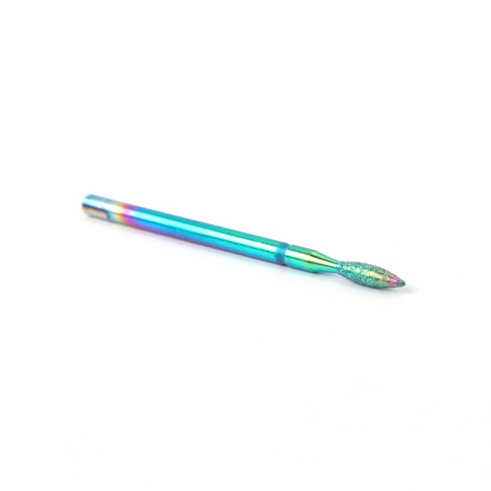 Stz 1pc regnbue neglebor til elektrisk boremaskine fræser hårdmetal keramisk neglefilsliber manicure værktøj  #1514-2