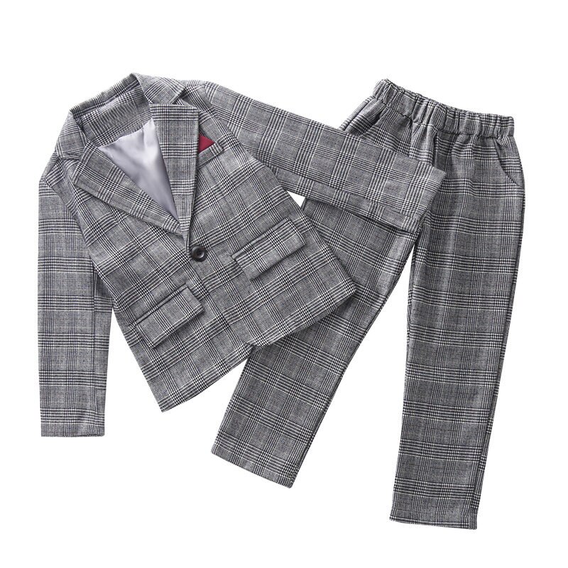 Kinderen Pak Voor Meisjes Mode Bruiloft Formele Broek Past Voor Tieners 2Pcs Blazer Set Plaid Kinderen Blazer 6 8 10 12 13 Jr