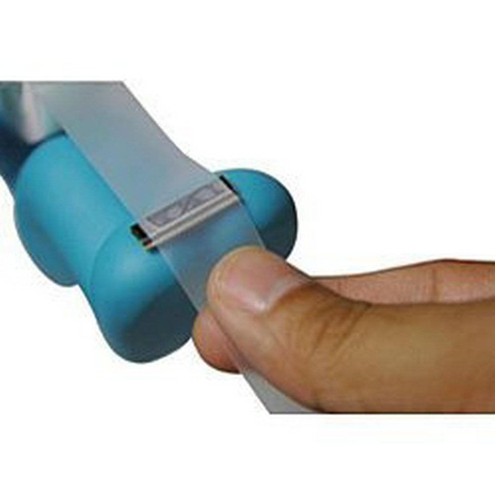 The Blue Butt Station - Desk Accessory Tape Dispenser Pen Memo Holder Clip Storage (blue & white) r60