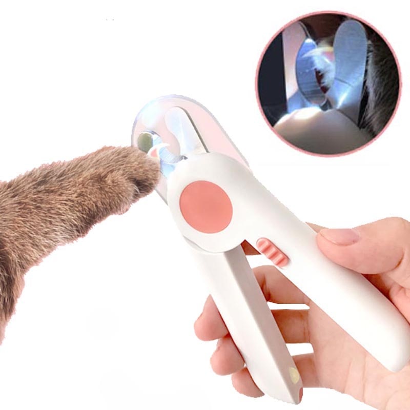 Huisdier Kat Hond Veiligheid Nagelknipper Met Led Verlichting Voorkomen Knippen De Nail Bloedvaten Nail Grooming Cutter Trimmer