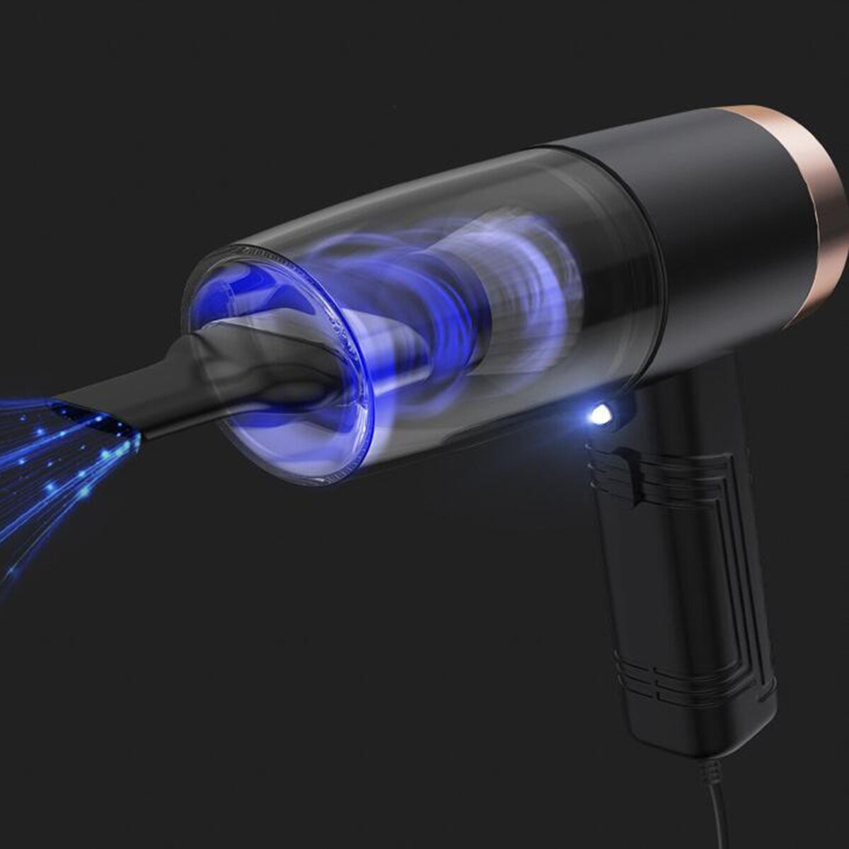 Auto Mini Handheld Staubsauger 120W Nassen und Trockenen Dual Verwenden Staubsauger mit Licht Aromatherapie